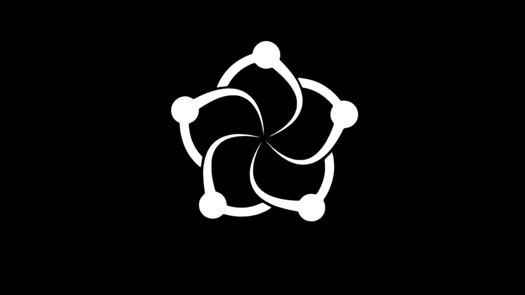 THR Symbol white on black background